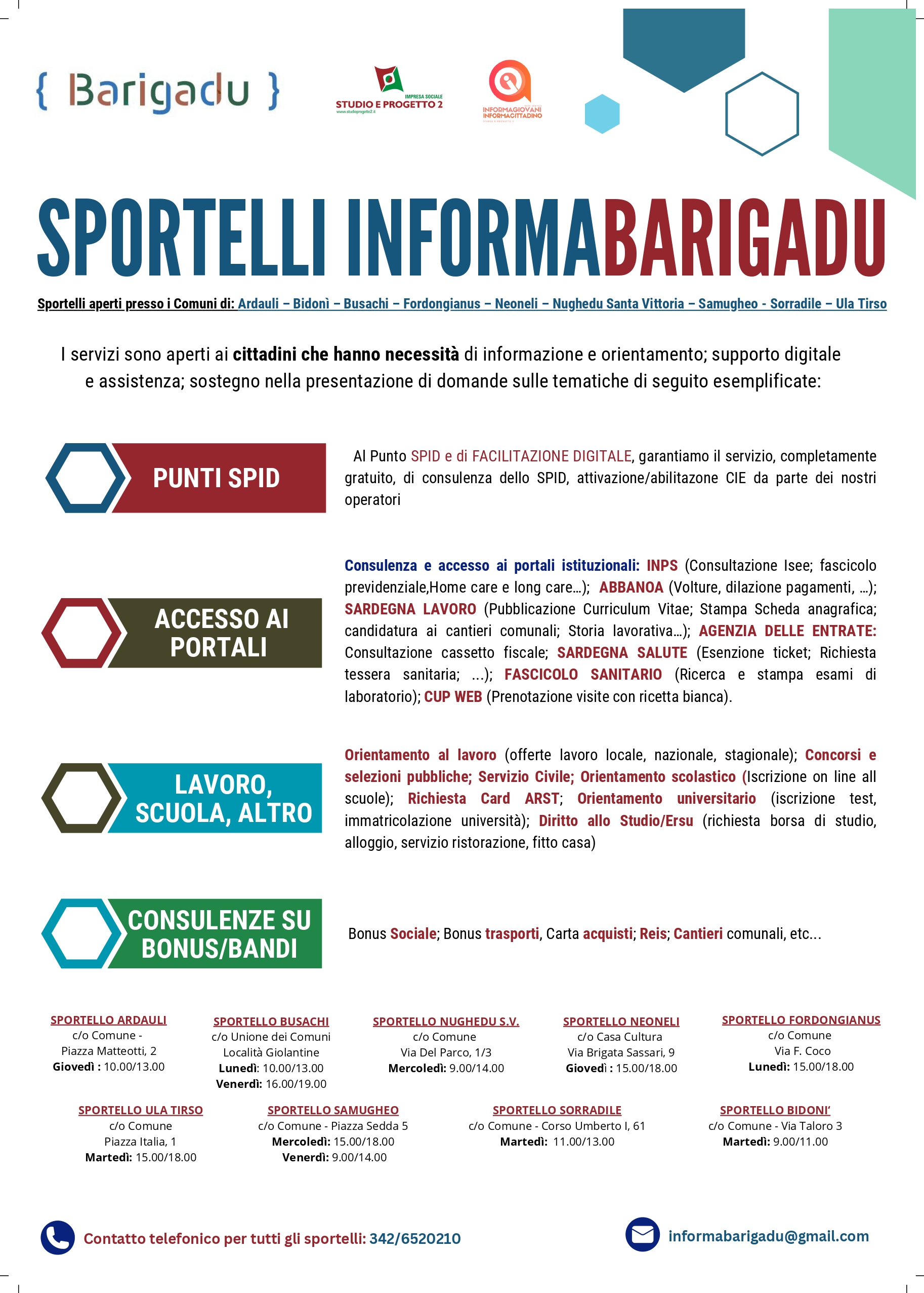 SPORTELLO INFORMA BARIGADU